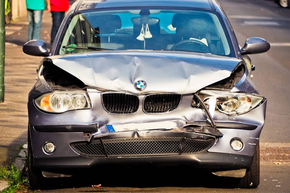 car after a crash